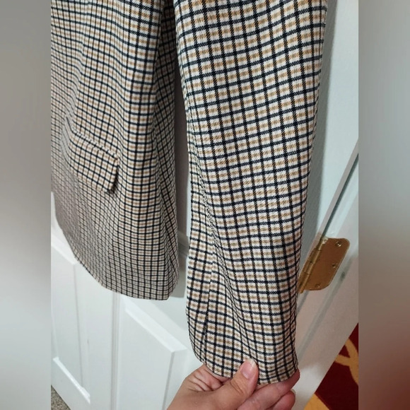 NWT Vince Camuto Brown/Black/Crew Plaid Blazer in Size XXL - Picture 9 of 16